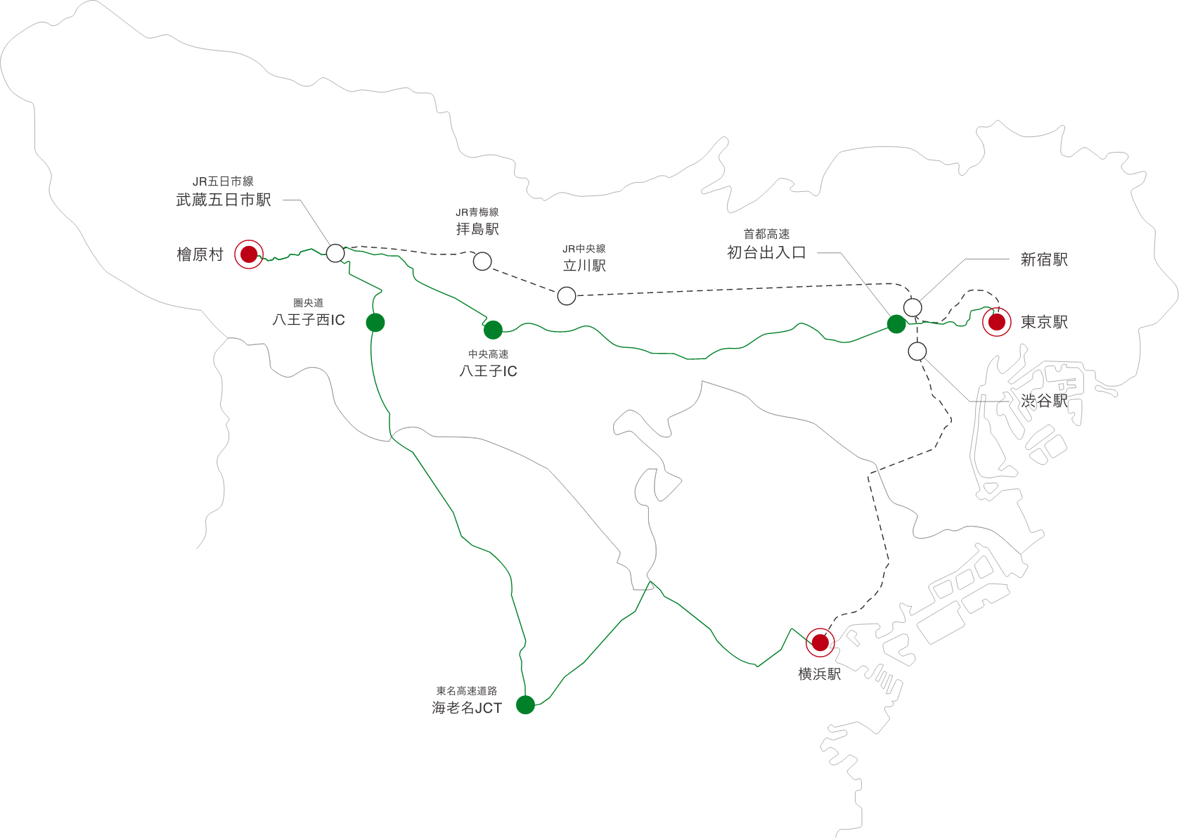 シアターワンアクセスマップ